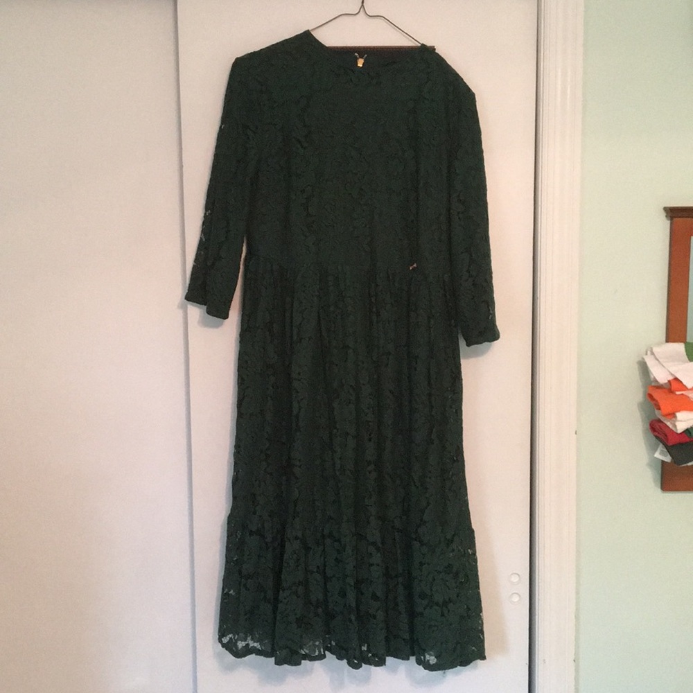 Women’s size S, forest green lace dress